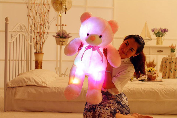 "Neon Glow Bear: Der coole Kuschelfreund mit leuchtendem Style!"