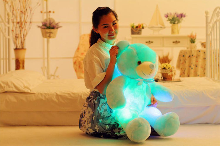 "Neon Glow Bear: Der coole Kuschelfreund mit leuchtendem Style!"
