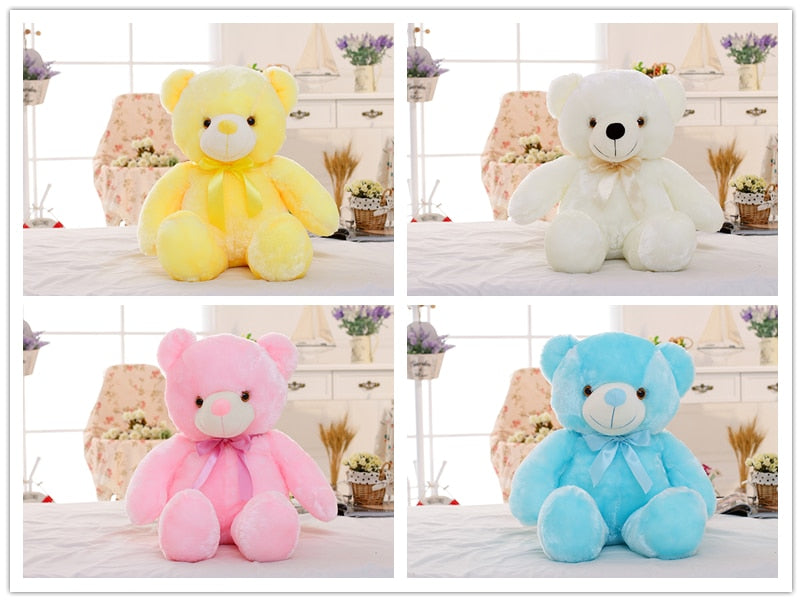 "Neon Glow Bear: Der coole Kuschelfreund mit leuchtendem Style!"