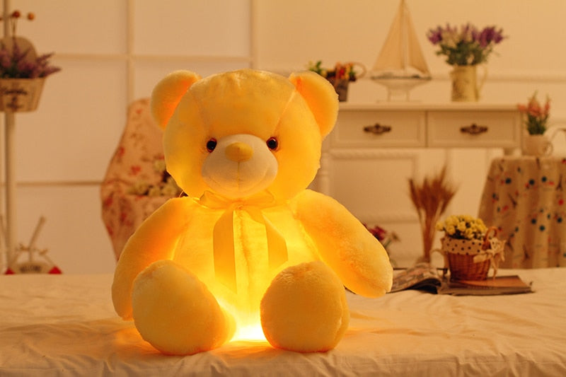 "Neon Glow Bear: Der coole Kuschelfreund mit leuchtendem Style!"