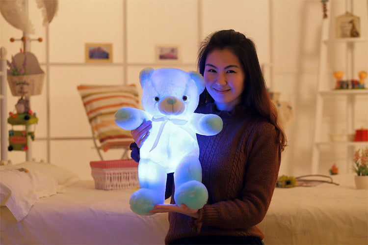 "Neon Glow Bear: Der coole Kuschelfreund mit leuchtendem Style!"