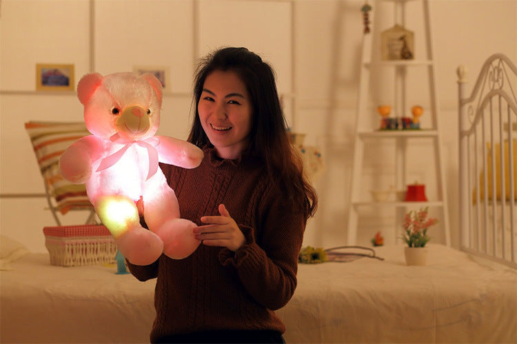 "Neon Glow Bear: Der coole Kuschelfreund mit leuchtendem Style!"