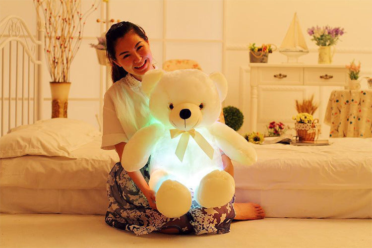 "Neon Glow Bear: Der coole Kuschelfreund mit leuchtendem Style!"