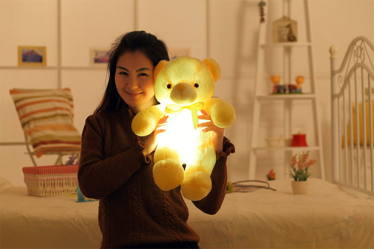 "Neon Glow Bear: Der coole Kuschelfreund mit leuchtendem Style!"