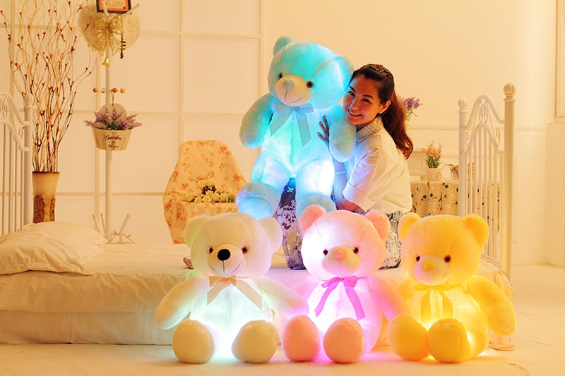 "Neon Glow Bear: Der coole Kuschelfreund mit leuchtendem Style!"